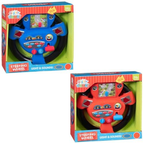 BargainsMania Steering Wheel - Assorted - Buckle Up Put Your Car Into Gear! Practice Your Steering With Your Very Own Steering Wheel With Lights And Sounds!