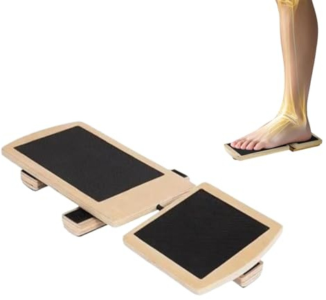 Tavola Di Equilibrio a Gamba Singola, Dispositivo Di Allenamento Per Il Piede, Antiscivolo Tavola Lequilibrio Piede In Legno, Per Lo Stretching Della Caviglia, Correzione Della Postura
