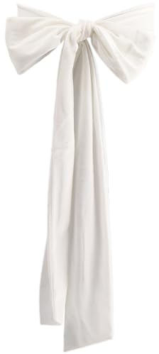 craspire Damen Samtschärpe Weißer Krawattengürtel Kleidschärpe Taillengürtel Brautgürtel Hochzeitsgürtel Halstuch Für Abschlussball Party Besondere Anlässe Kleid Brautschärpe 3,9 Zoll Breit
