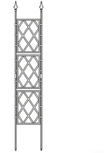 Treillis de jardin, panneaux de treillis en bois extensibles, solution peu encombrante, assemblage facile, pour pots de roses, fleurs, tomates (30 cm x 180 cm)