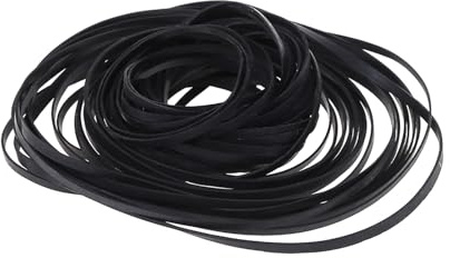 YTtkku 3 mm Vierkant-Kassettenband, breite Gummiriemen, 40–135 mm, gefaltet für Recorder, DVDs, Laufwerk, 200 Stück Riemen für Kassettenrekorder