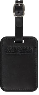 American Tourister Etiquetas equipaje - Para maletas y bolsas, con correa ajustable, tarjeta de dirección incluida, Set de 2 piezas, Negro (Black)