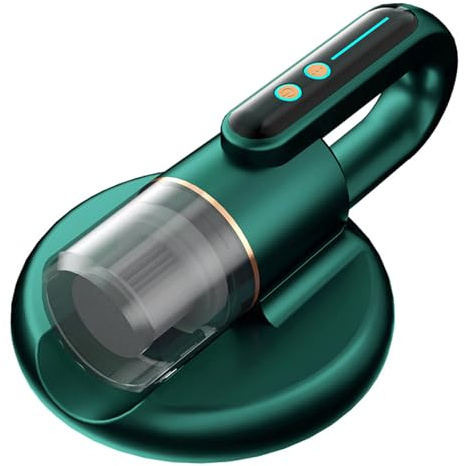 Aspirador de colchones Aspirador antiácaros para eliminación de ácaros con lámpara UV Fuerte potencia de succión De mano Inalámbrico para limpieza de camas, sofás y alfombras