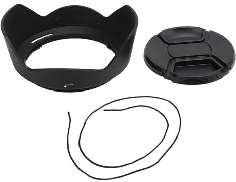 Paraluce Obiettivo in Plastica con Tappo da 77mm, Copertura Antisolare per AF - S 24-120mm F / 4G ED VR - Riduce Riflessi, Protezione Danni, Uso Fotografico Versatile