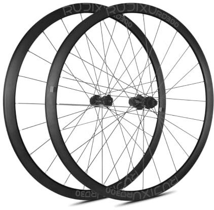 Road Bike 700C Hjulset Center-lock-skivbromsar Genomgående Axel Hjul 36T/54T Fälgar Nav Framhjul 100mm Bakhjul 142mm Kompatibel Med Kassetter 7–12/11-12 Växlar(XDR,36T)