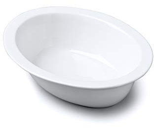 Wm Bartleet & Sons Traditional Porcelain Oval Pie Crust Dish, White (20cm)
