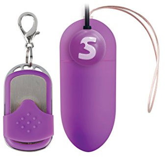 Shots gioca uovo vibrante ricaricabile con telecomando viola