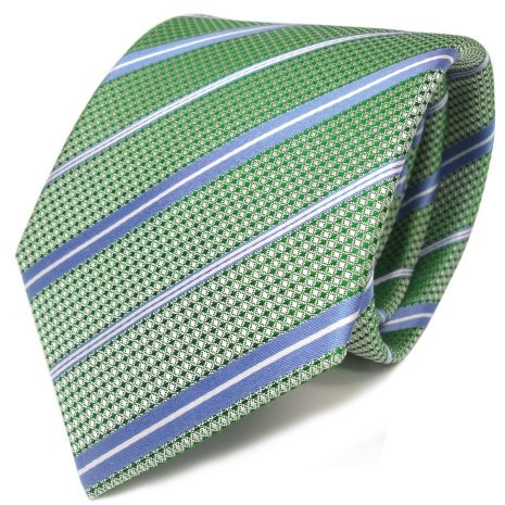 TigerTie Designer Seidenkrawatte in gestreift