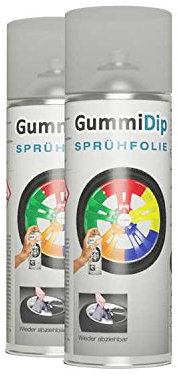 GummDip - Pellicola spray, effetto spray, 2 pezzi, 2 x 400 ml (effetto lucido)