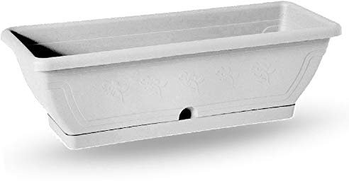 Blim BALCONETTA Venezia C/RACC. CM.50 Bianca Fiori Piante Balcone Vaso