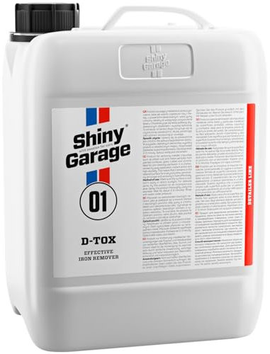 Shiny Garage D-Tox Rust Remover Car 5L – Entferner für schwere Flecken – Auto-Entferner – Rostumwandlungsspray – Rostentfernung – Reinigungsmittel für Leichtmetallräder