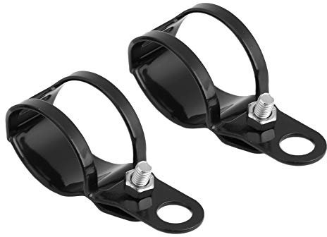 Fydun Support de Phare Moto, 35mm-43mm Phares Supports de Montage Support de Fixation Légère de Moto Adaptée pour Scooter (Noir)