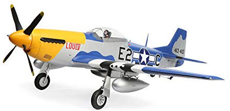 E-Flite RC flygplan P-51D Mustang 1,5 m BNF Basic (sändare, batteri och laddare ingår ej) med Smart, EFL01250