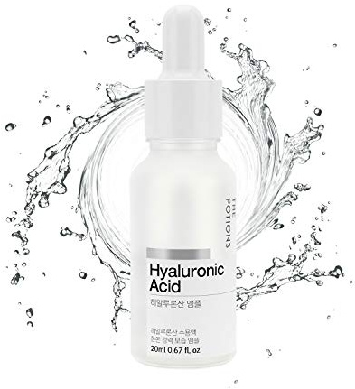 The Potions Hyaluronsäure-Ampullen für das Gesicht, feuchtigkeitsspendend, Anti-Aging, Anti-Falten, koreanische Hautpflege, ohne Tierversuche, hypoallergen, 0,7 ml