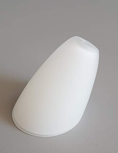 G4 Lampenschirm Glas Ersatz Schute Ersatzglas Lampe Mini Lampenschirm | Mini Glas Schute für Lampen & Leuchten, Opalglas Weiß Matt abgeschrägt Ø 4,5 cm