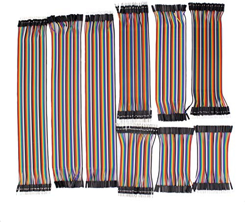 TODOELEC 360-Pc Multicolor Breadboard Jumper Wires Kit - 30/20/10cm Dupont Cables (MF/MM/FF) for Arduino, Raspberry Pi