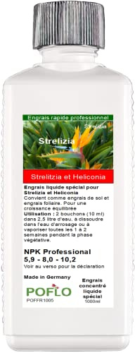 POFLO Engrais pour Strelitzia, Heliconia | engrais liquide Premium de la gamme pro (1000ml)