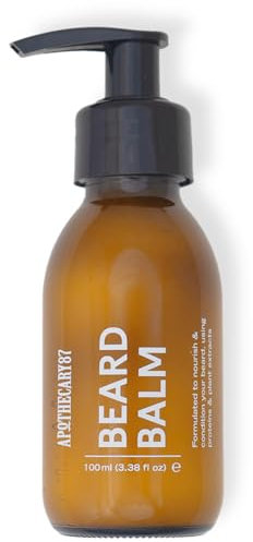 Apothecary 87 Beard Balm | Moisturising Beard Conditioner & Beard Moisturiser | Premium Formulation With Plant Extracts | Nourishes, Softens and Conditions, Reduces Irritation | 100ml