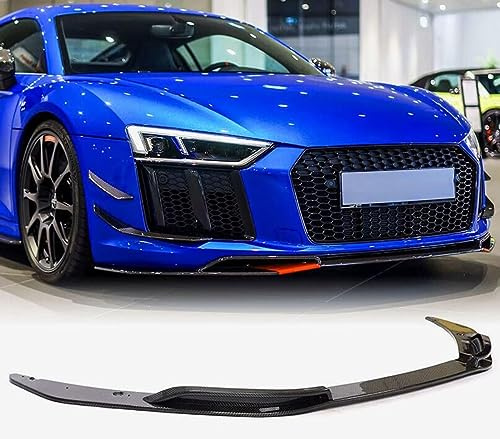 Frontal Alerón Spoiler Labio para Audi R8 GT V10 2-Door 2016 2017 2018,Parachoques Delantero Labio Divisor Difusor Kit Carrocería