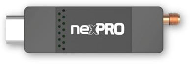 NexPRO Stick - Decoder digitale Terrestre DVB-T2 Nero - Risparmio energetico utilizzando l'alimentazione del televisore, telecomando 2in 1, ideale per televisori a parete