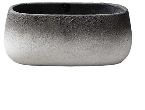 SFANIIX Pot de fleurs en ciment style simple intérieur vert plante planteur personnalité dégradé couleur plante pot conteneur accessoires (Color : D)