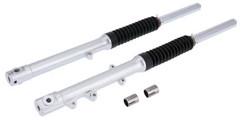 Set: Telegabel für Scheibenbremse, Silber - Simson S50, S51, S53, S70, S83