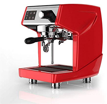 CVNIMV Macchina da caffè con macinacaffè Espresso, Macchina da caffè Singola Piccola Macchina da caffè per Negozi Macchina da caffè Semi-Automatica per caffè Espresso