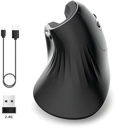 ZJchao Souris Verticale, Version Filaire T27, Conception Ergonomique, Souris Ergonomique du Canal Carpien, Souris Filaire, Souris de Jeu Verticale avec Expérience de pour