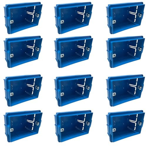 12 pezzi cassette da incasso a muro per 503 3 moduli elettrica, montaggio a parete incasso scatola di distribuzione e derivazione