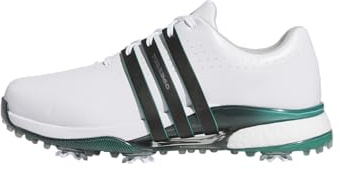 Adidas Men's Tour360 24 Golf Shoes, Footwear White/Core Black/Aurora Ivy, 9.5
