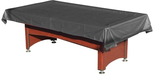 WAZUBC Billiard Pool Table Cover, Waterproof Outdoor Indoor Table Cover Waterproof and Dustproof Protection Dust Cover Machine Washable for Pool Table Patio (Black, 7FT)