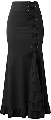 Gonna estiva da donna, lunga, avvolgente, da donna, a vita alta, elasticizzata, a matita, maxi gonna, elegante, curva, morbida, alla moda, per festival, abbigliamento tradizionale