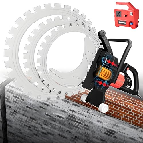 Electric Wall Chaser Concrete Toroidal Saw - 8900W, Suitable for Dust-Free Water Slotting, 30cm-50cm Cutting Depth