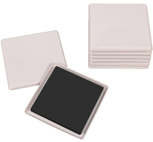 Confezione da 8 feltrini per mobili, resistenti, quadrati, 8,9 cm, in schiuma EVA con cuscinetti antiaderenti, riutilizzabili per divani, letti, armadi, frigoriferi e mobili da ufficio