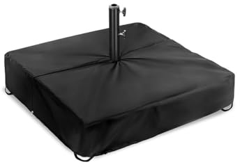 FACAIIO Housse de base de parasol d'extérieur imperméable et anti-poussière pour support carré pour jardin, terrasse, plage, tissu Oxford 210D