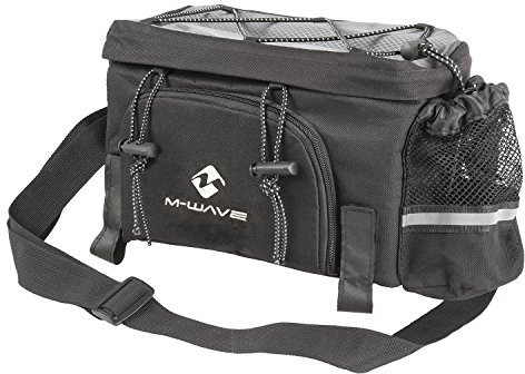 M-Wave Uni Erweiterbare Gepäckträgertasche, Amsterdam Exp, schwarz/silber