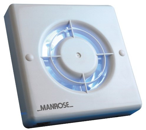 Manrose 4-inch Pull Cord Bathroom Extractor Fan