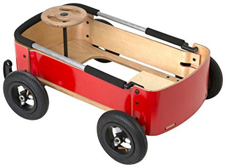Wishbone Wagen, wagon, wagen komplett aus Buchenholz aus nachhaltiger Waldwirtschaft gebaut und hat luftgefüllten Reifen