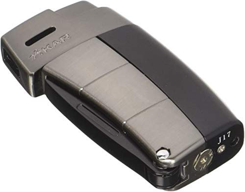 Xikar 585BKG2 Briquet pour Tuyau de ressource Noir et Gris métallisé