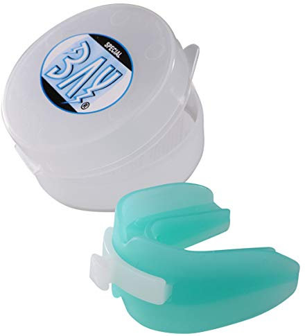BAY® DOPPEL Sport-Zahnschutz mit Hygiene Box, Farbe GRÜN