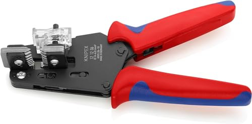 KNIPEX Präzisions-Abisolierzange mit Formmessernmit Mehrkomponenten-Hüllen 195 mm, 12 12 06
