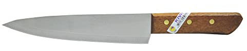 Kiwi Knife Kitchen Cut Sharp Blade Cookware Stainless Steel Size (8 Inches) No.288,Brown