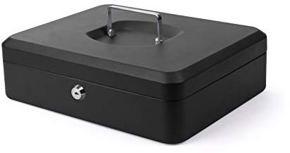 Pavo 8011858 Caissette à monnaie 30 cm Noir