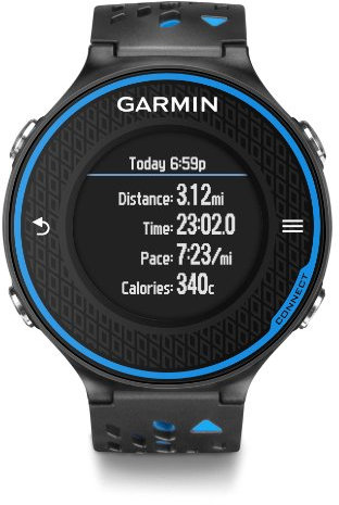 Garmin Forerunner 620 GPS Watch With Heart Rate Monitor - Black/Blue