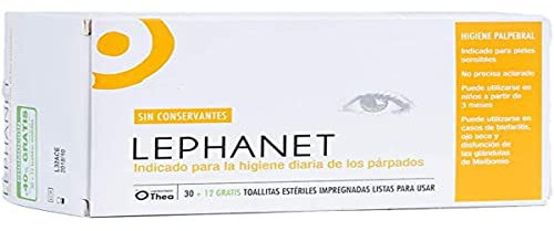 Thea Laboratorios Lephanet Estériles Ojos Toallitas , 42 Unidades