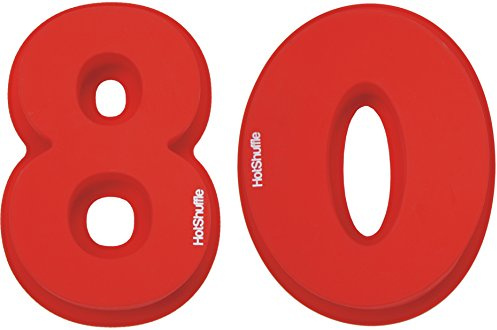 HotShuffle Große 30cm Silikon Anzahl 80 Kuchenform Backen Geburtstag Jubiläum Geburtstagstorte