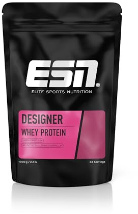ESN Designer Whey Protein Pulver, Double Chocolate, 1 kg, bis zu 23 g Protein pro Portion - made in Germany
