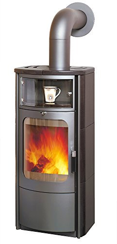 HARK Kaminofen/Dauerbrandofen, Opera-B, 5 KW, Titan/meteor-schwarz