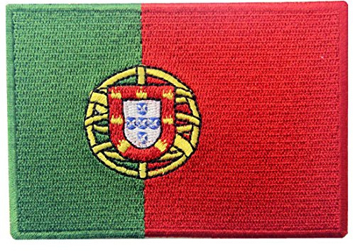 Portugal Flagge Bestickter Portugiesisch Aufnäher zum Aufbügeln/Annähen