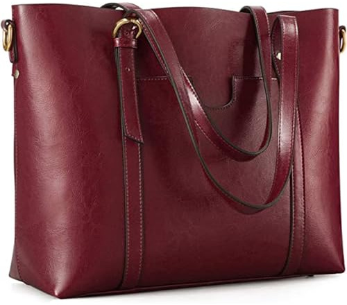 Kattee Damen-Tragetasche aus echtem Leder, weiche Handtasche, Vintage-Schultertasche, modische Henkeltasche, großes Fassungsvermögen